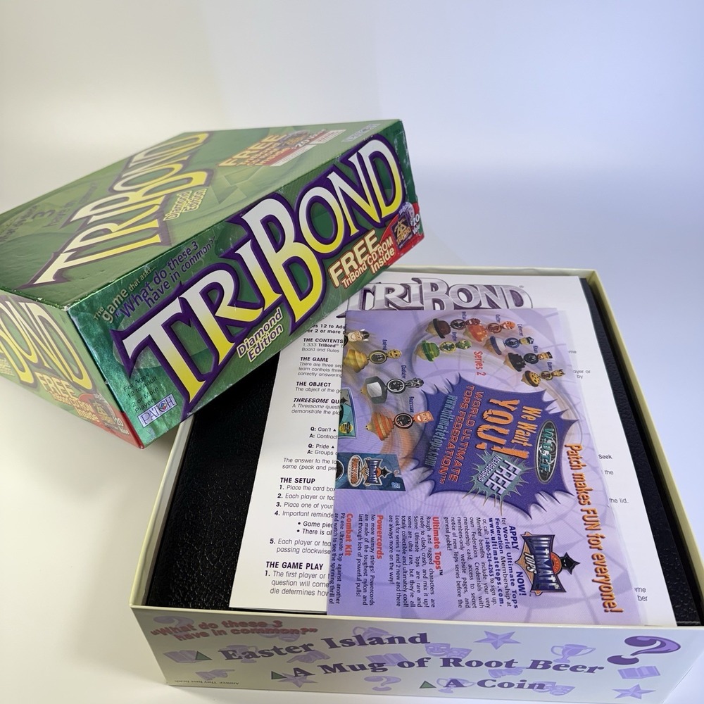 Patch Prod Boardgame TriBond (2000 Diamond Ed) Box VG/VG+ - Picture 10 of 13